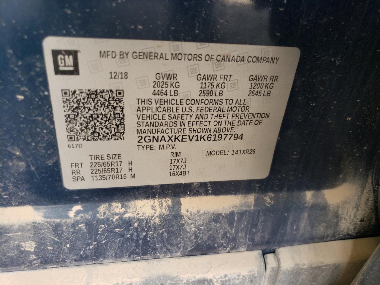 2019 CHEVROLET EQUINOX