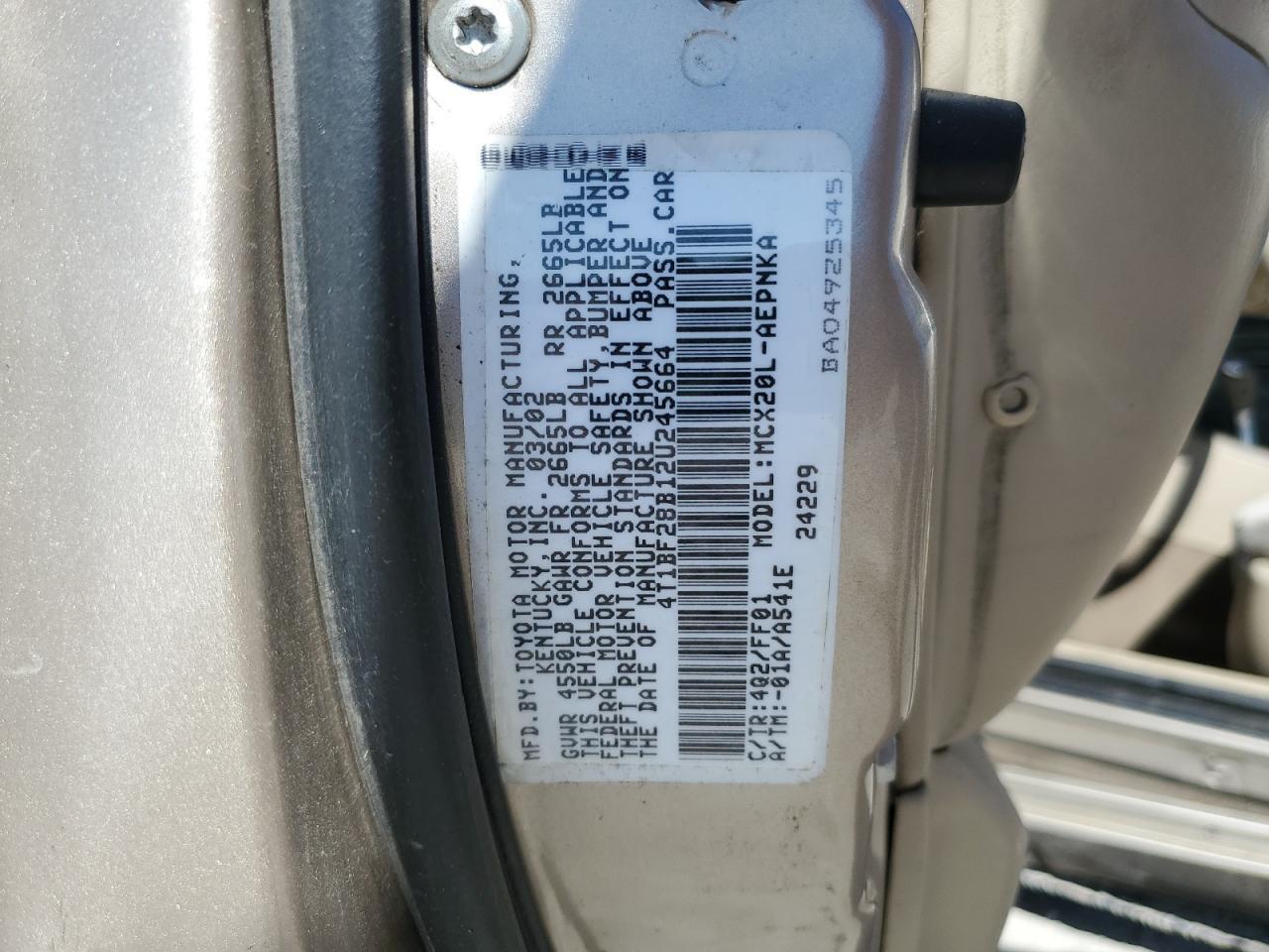 2002 TOYOTA Avalon