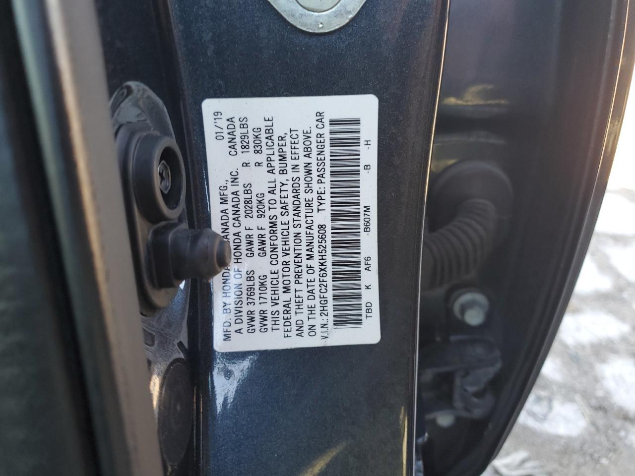 2019 HONDA CIVIC