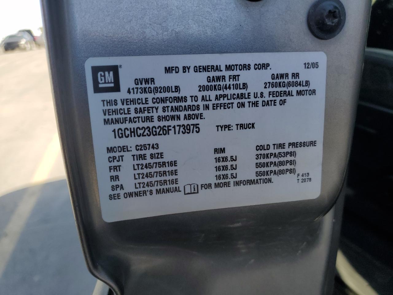 2006 CHEVROLET Silverado