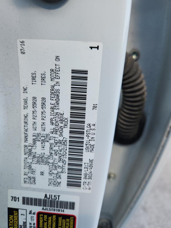 2016 TOYOTA TUNDRA