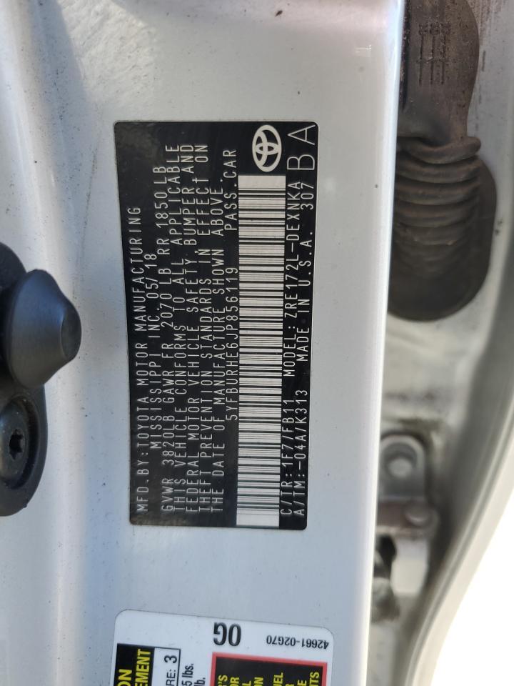 2018 TOYOTA COROLLA