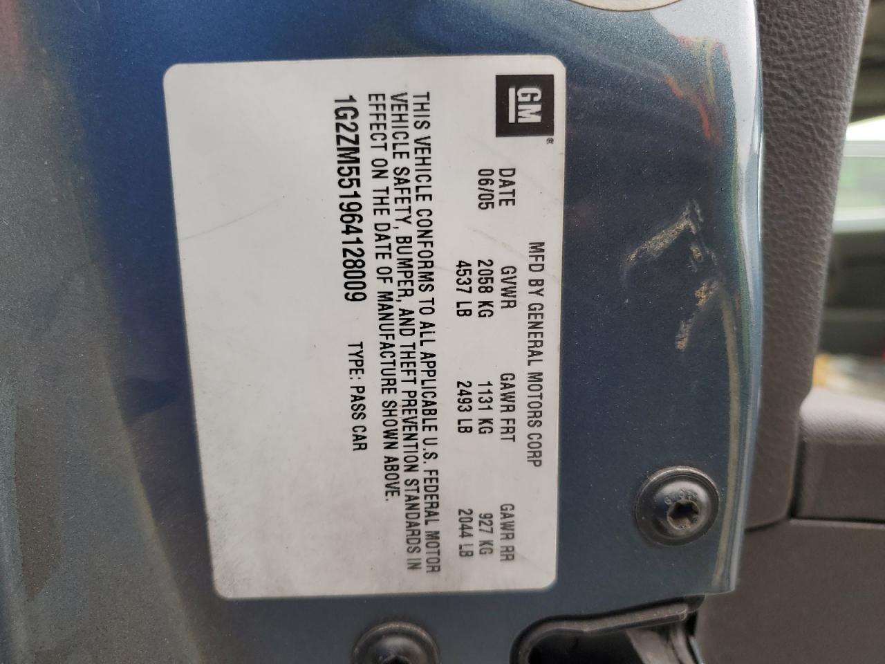 2006 PONTIAC G6
