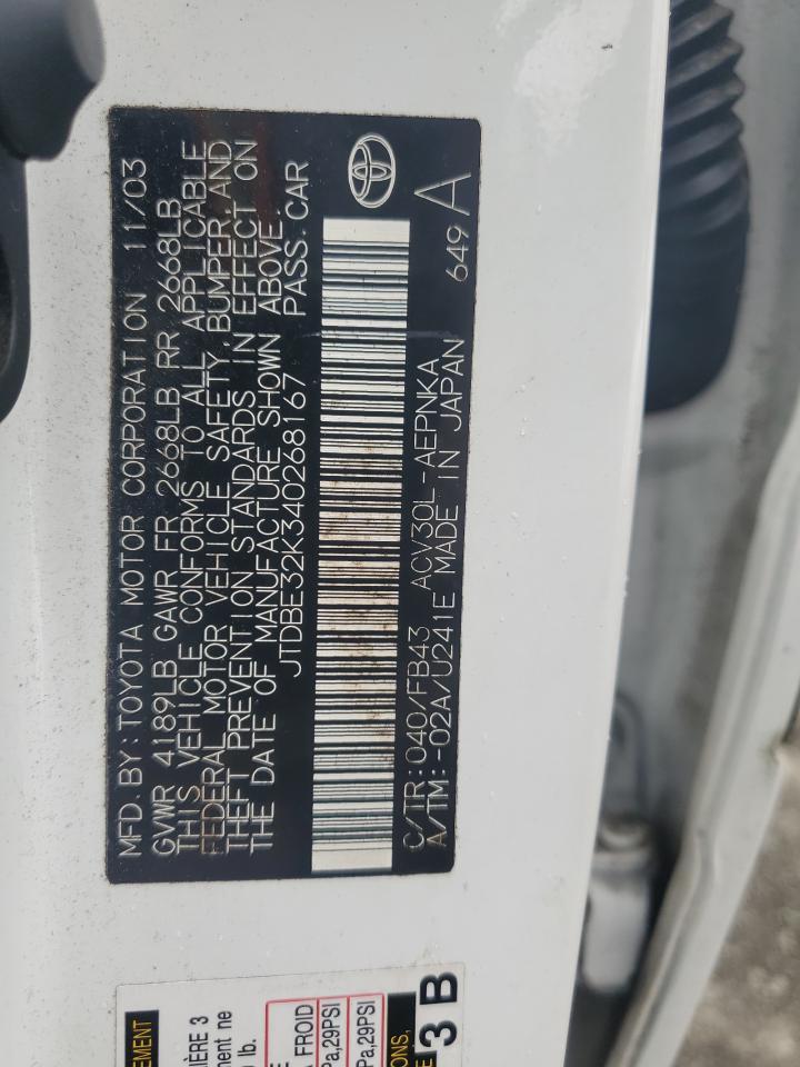 2004 TOYOTA CAMRY