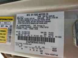 2017 FORD FUSION