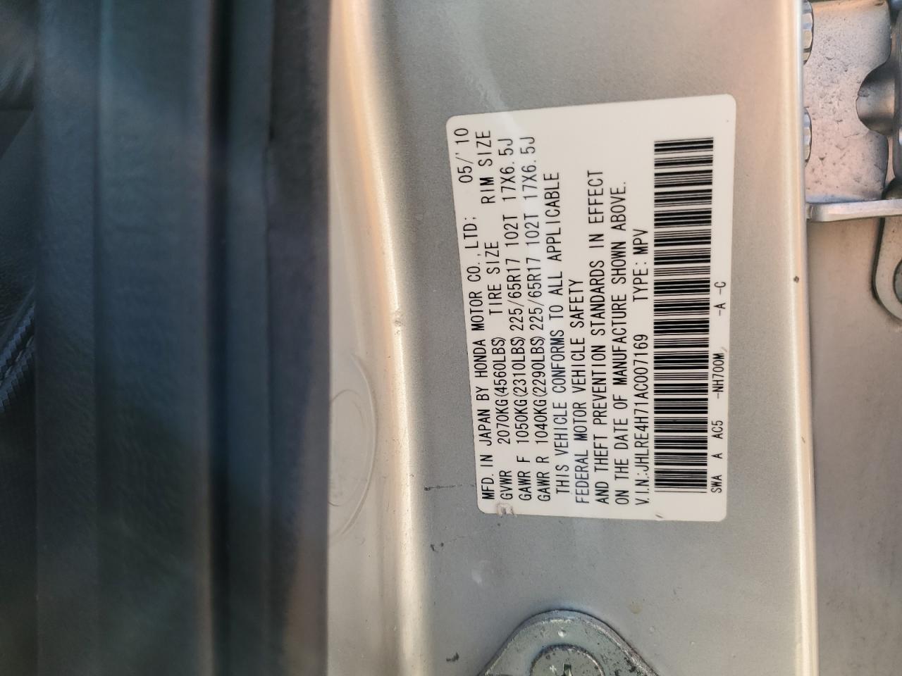 2010 HONDA CR-V