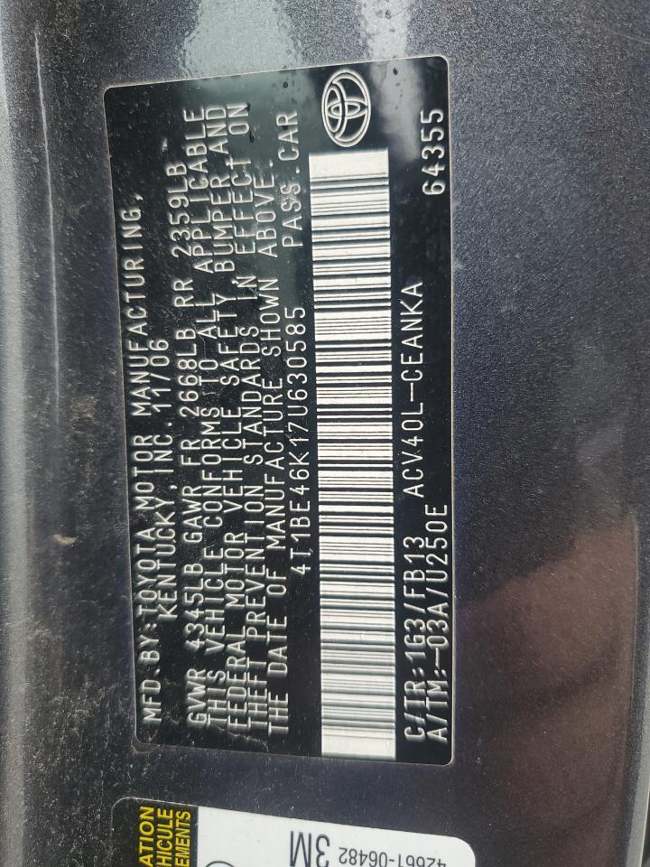 2007 TOYOTA CAMRY