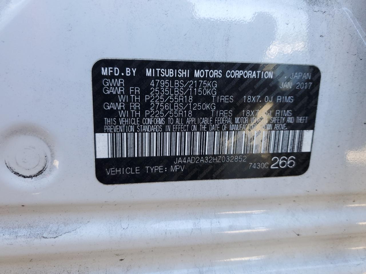 2017 MITSUBISHI outlander