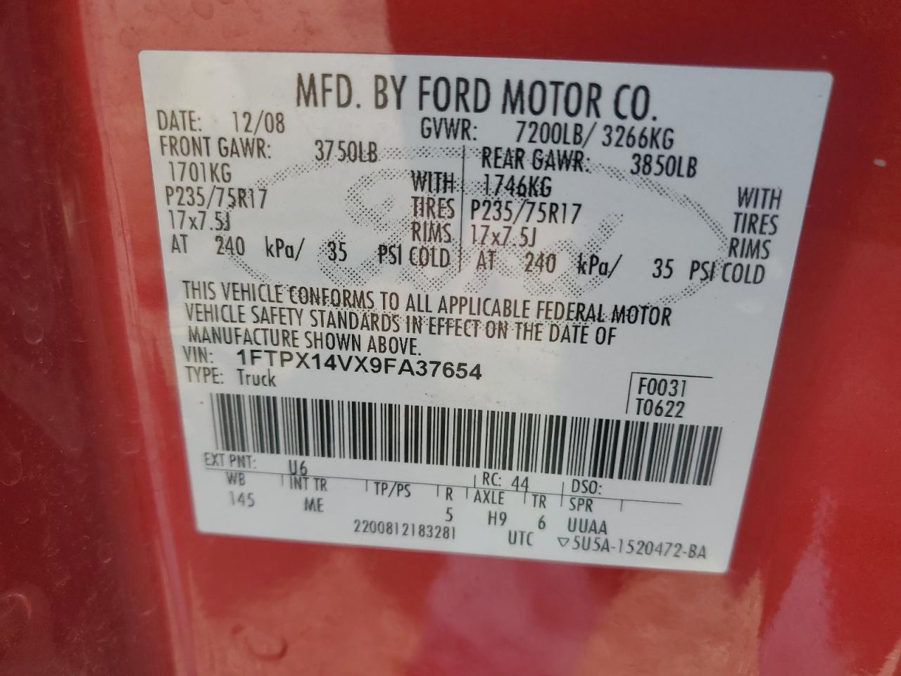 2009 FORD F-150