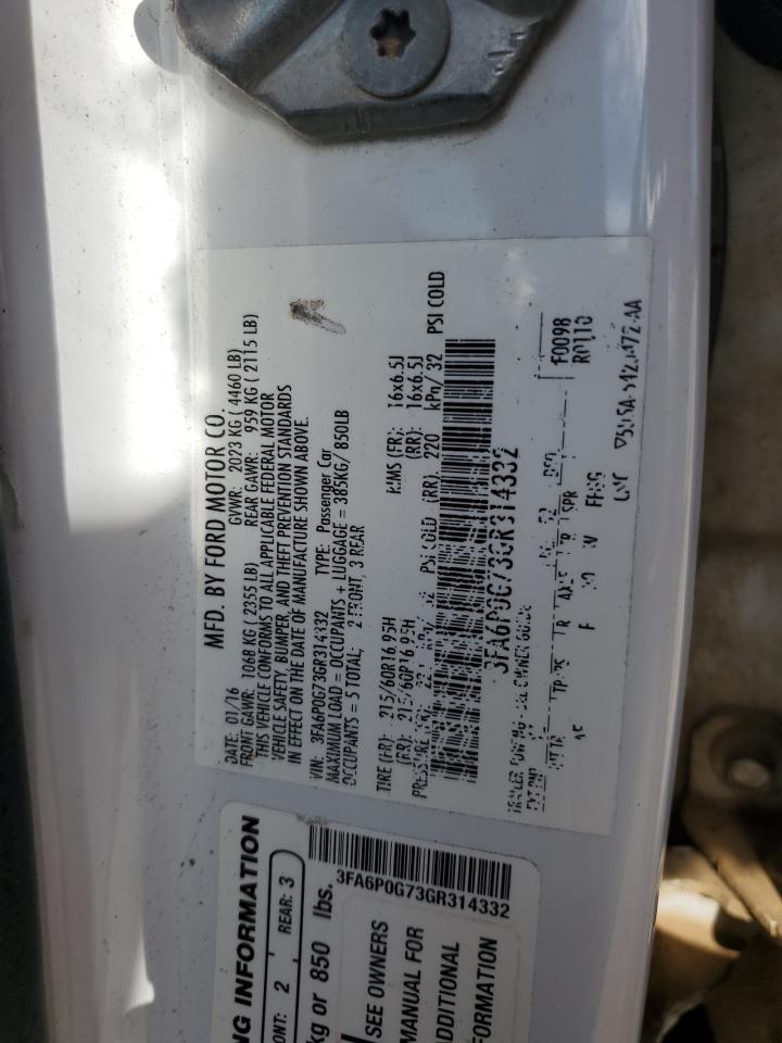 2016 FORD FUSION