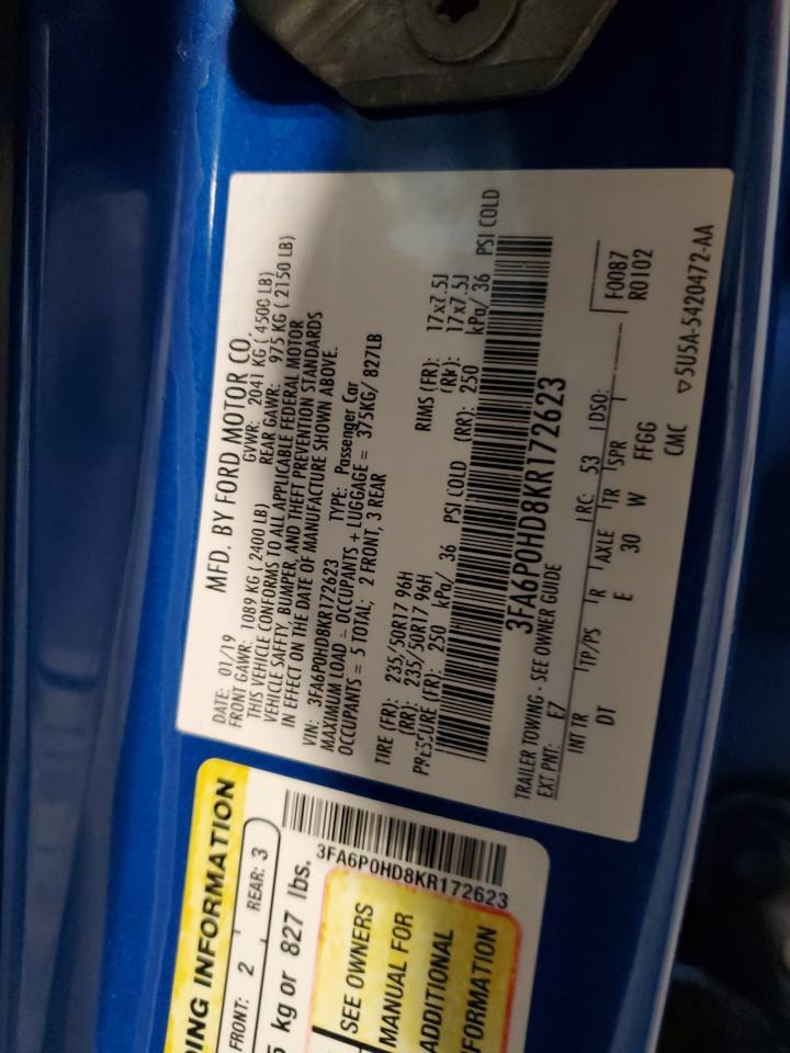 2019 FORD FUSION