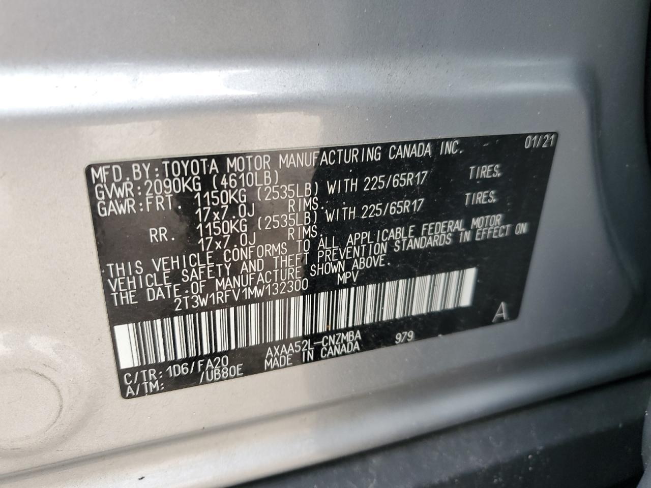 2021 TOYOTA RAV4
