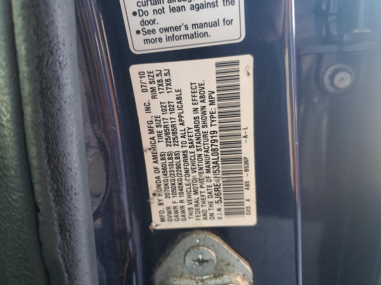 2010 HONDA CR-V