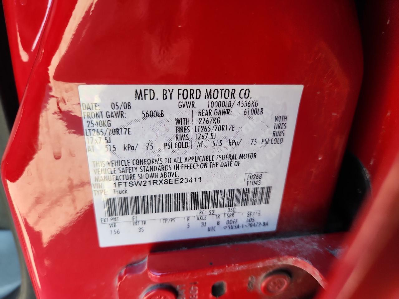 2008 FORD F-250