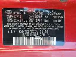 2013 HYUNDAI VELOSTER