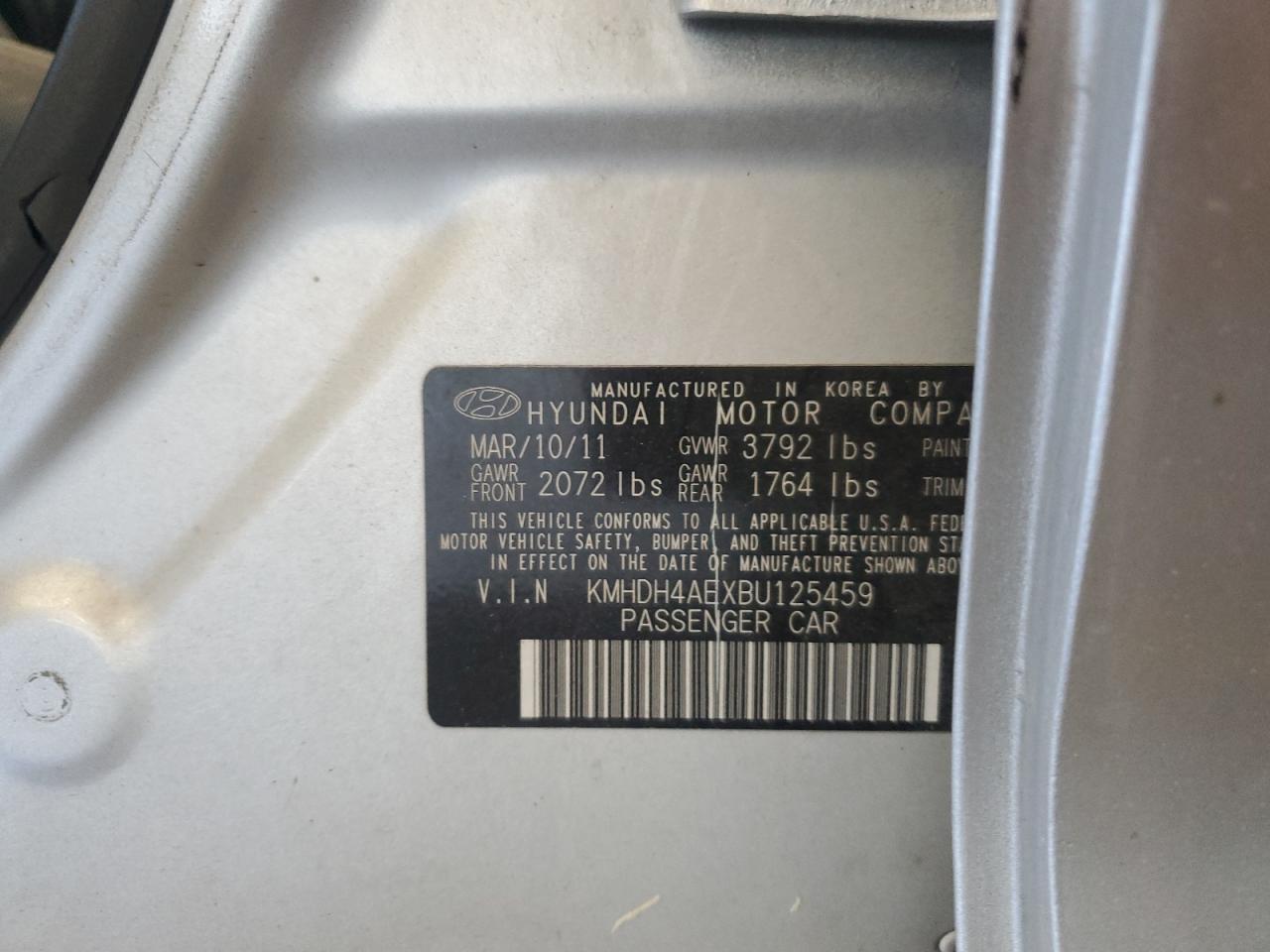 2011 HYUNDAI ELANTRA
