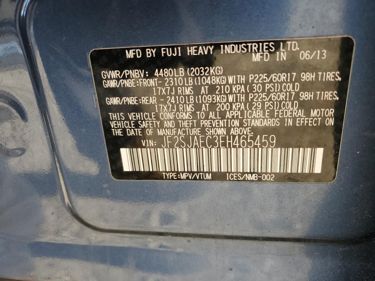 2014 SUBARU FORESTER