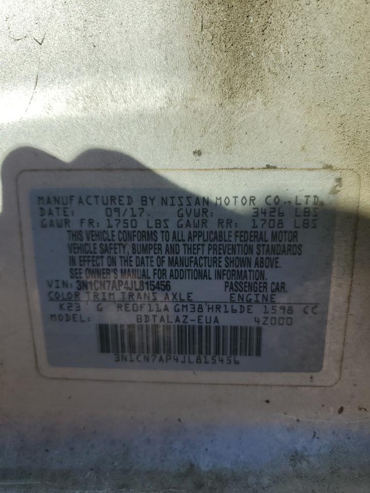 2018 NISSAN VERSA