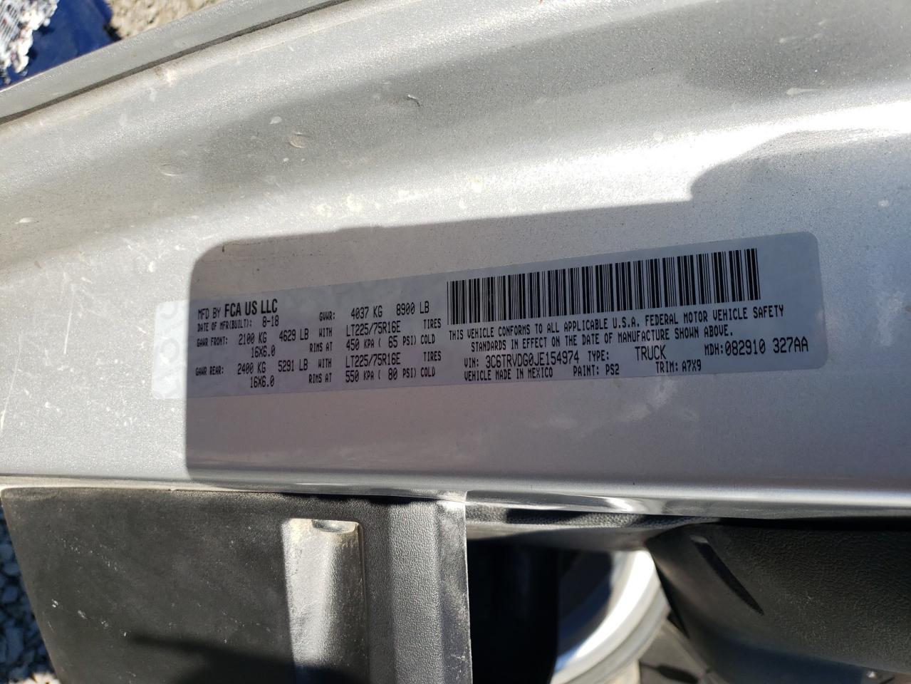 2018 RAM ProMaster 2500