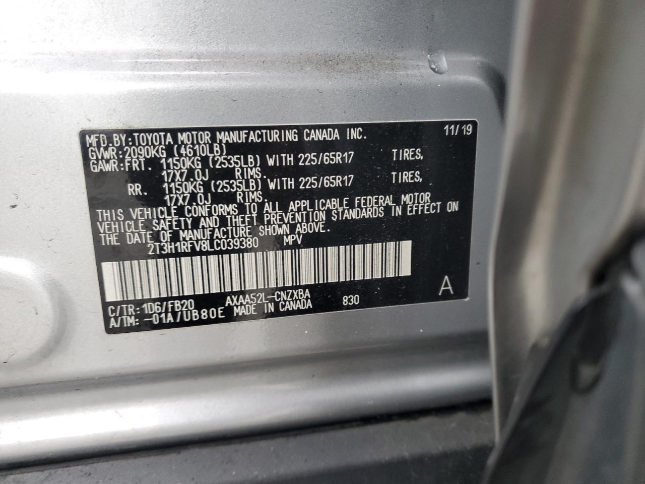 2020 TOYOTA RAV4