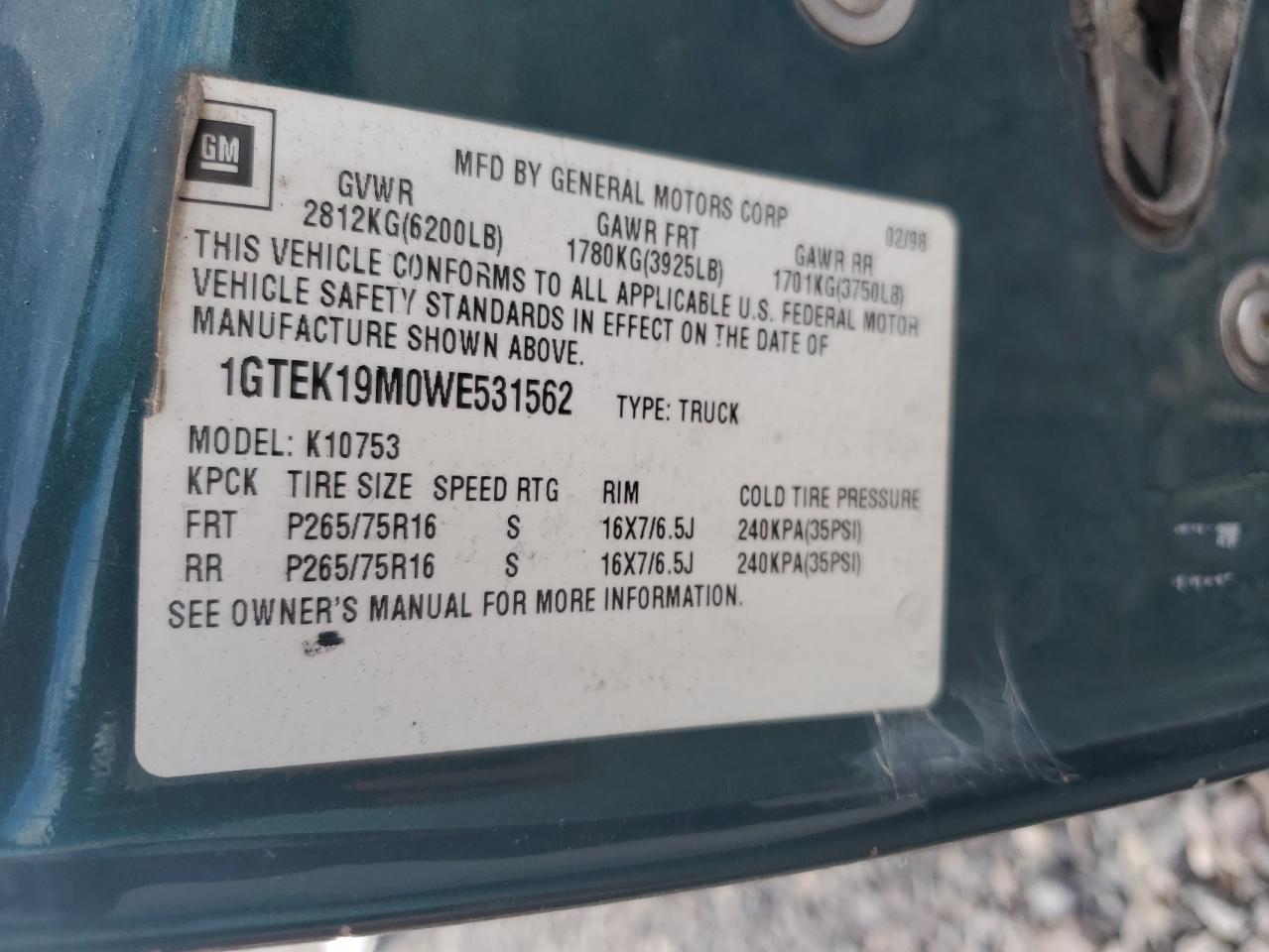 1998 GMC Sierra