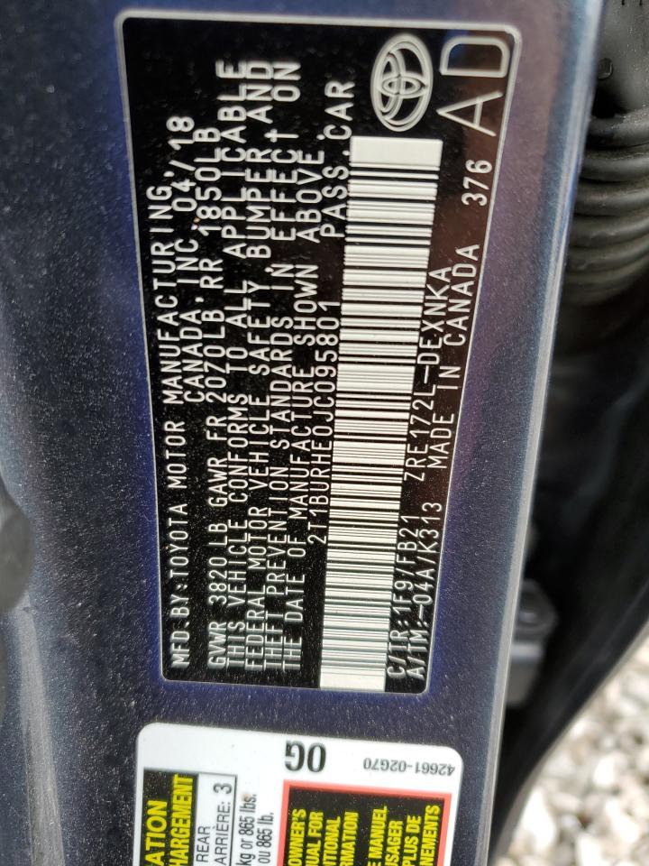 2018 TOYOTA COROLLA