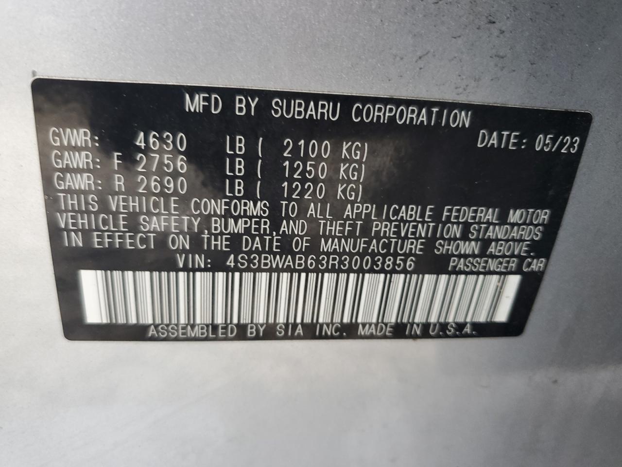 2024 SUBARU Legacy