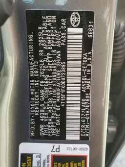2013 TOYOTA CAMRY