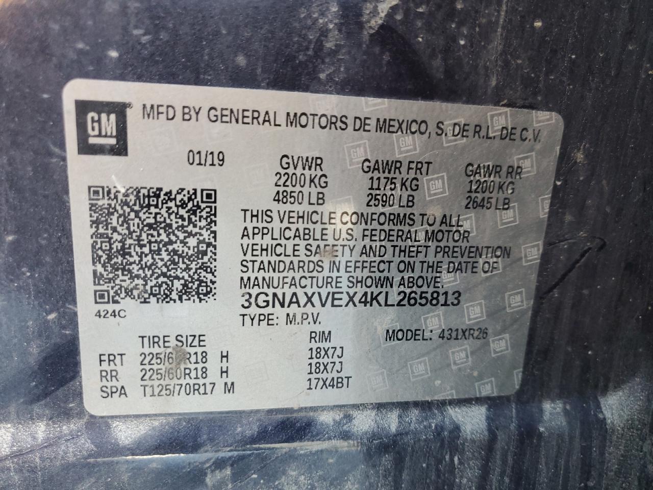 2019 CHEVROLET EQUINOX