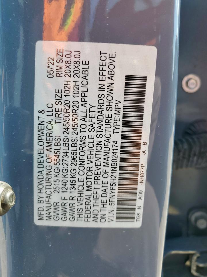 2022 HONDA PILOT