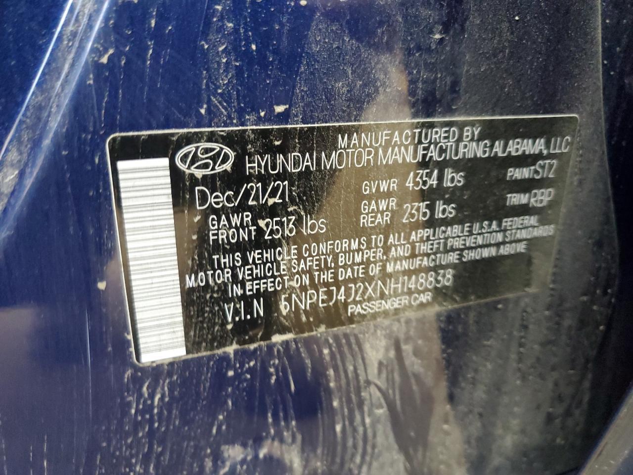 2022 HYUNDAI SONATA