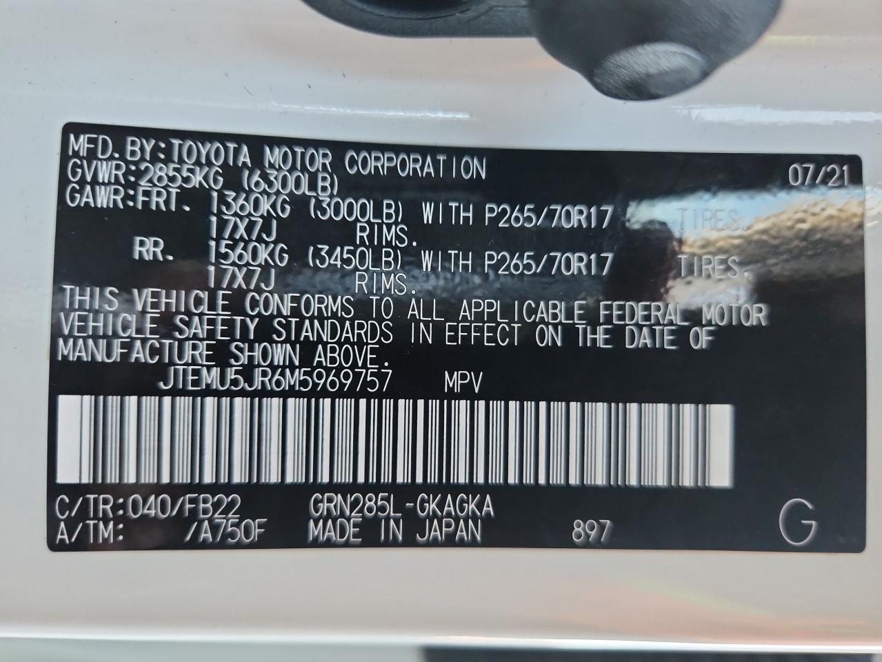 2021 TOYOTA 4Runner