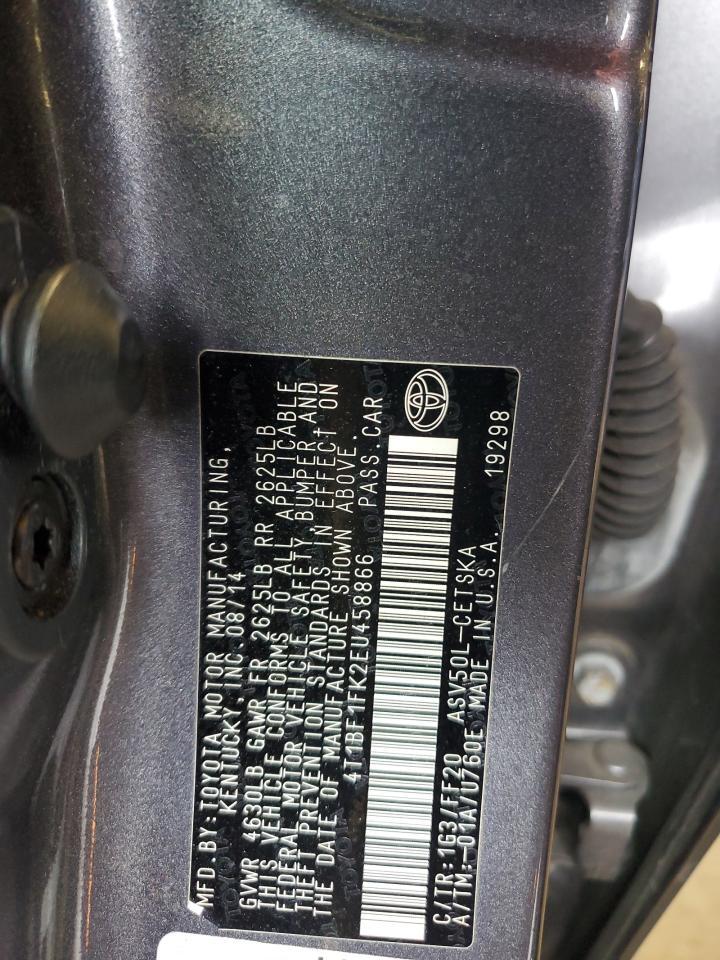 2014 TOYOTA CAMRY