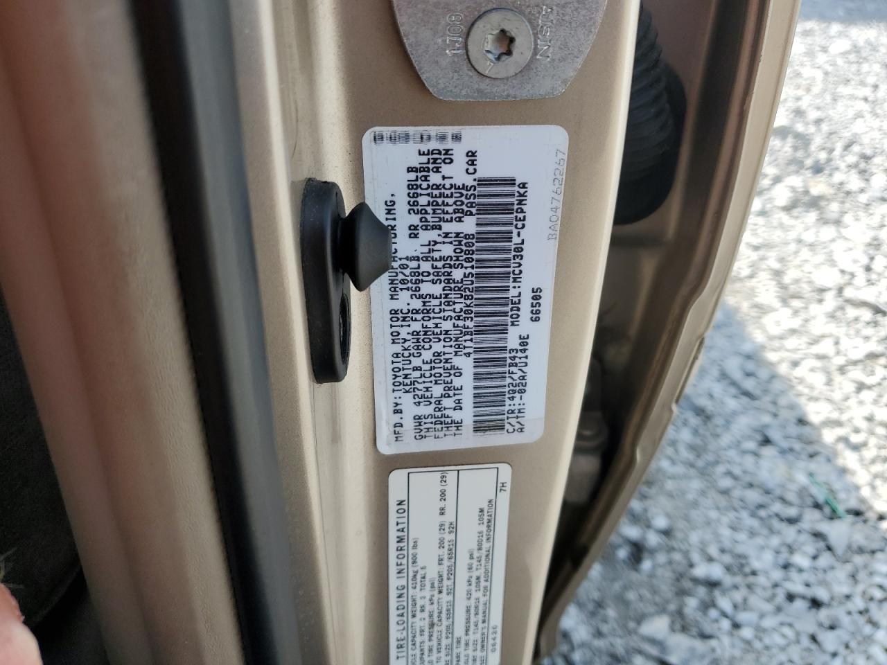 2002 TOYOTA CAMRY