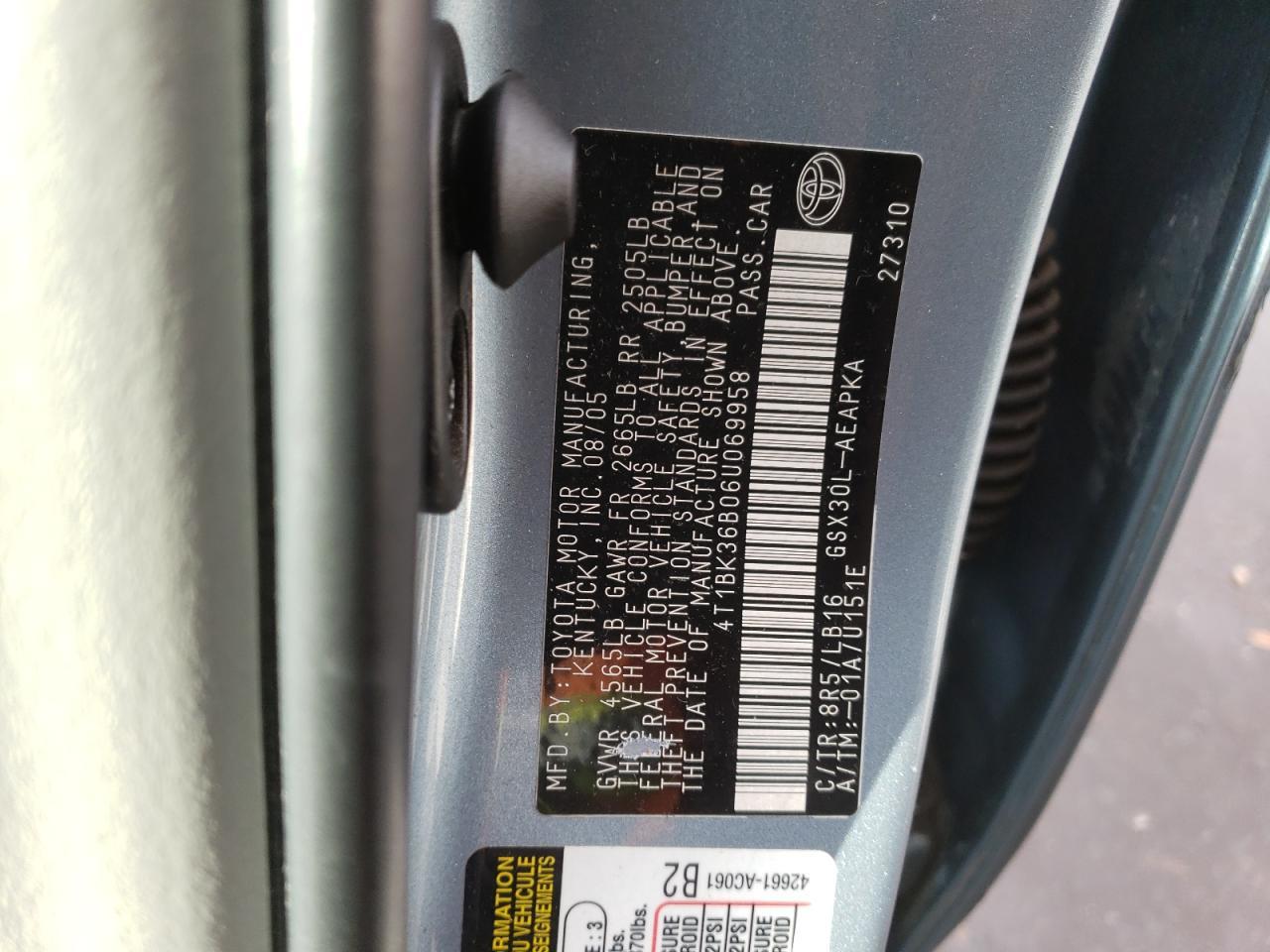 2006 TOYOTA Avalon