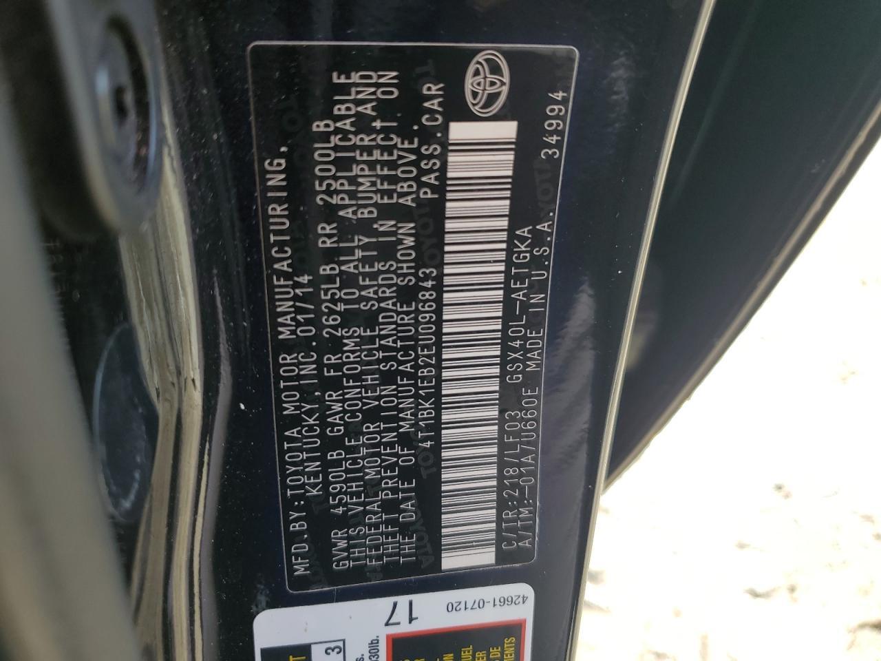 2014 TOYOTA Avalon