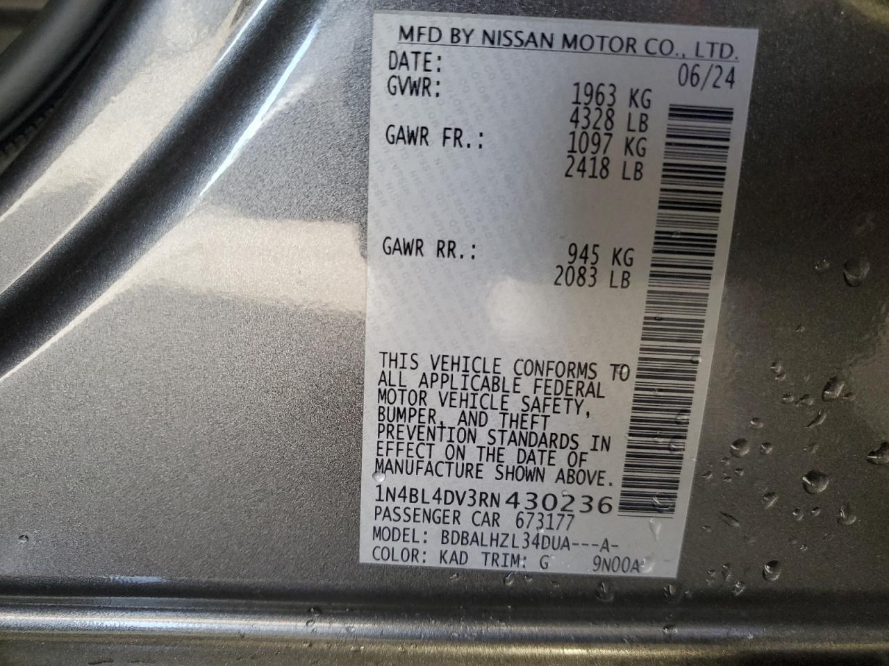 2024 NISSAN ALTIMA