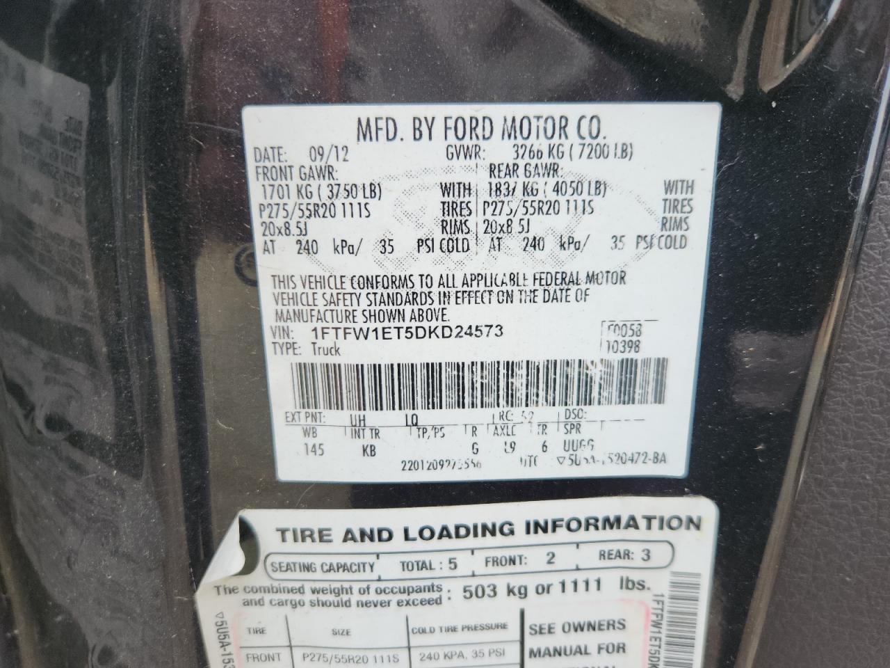 2013 FORD F-150