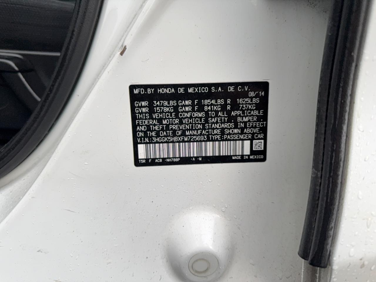 2015 HONDA FIT