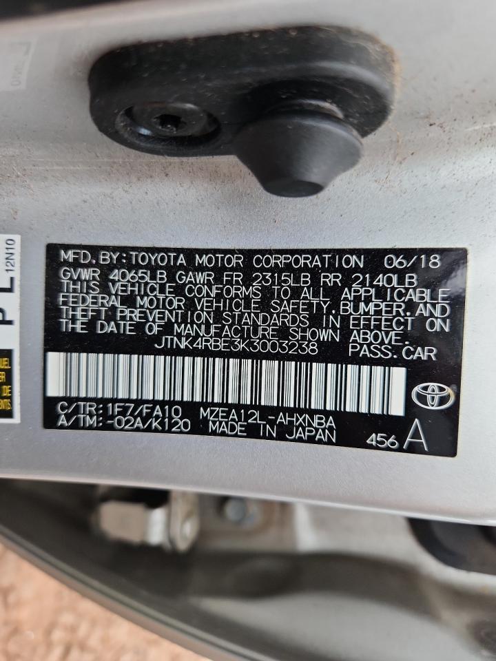 2019 TOYOTA COROLLA