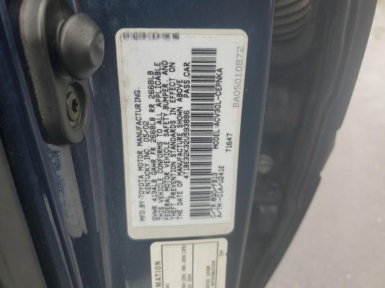 2002 TOYOTA CAMRY