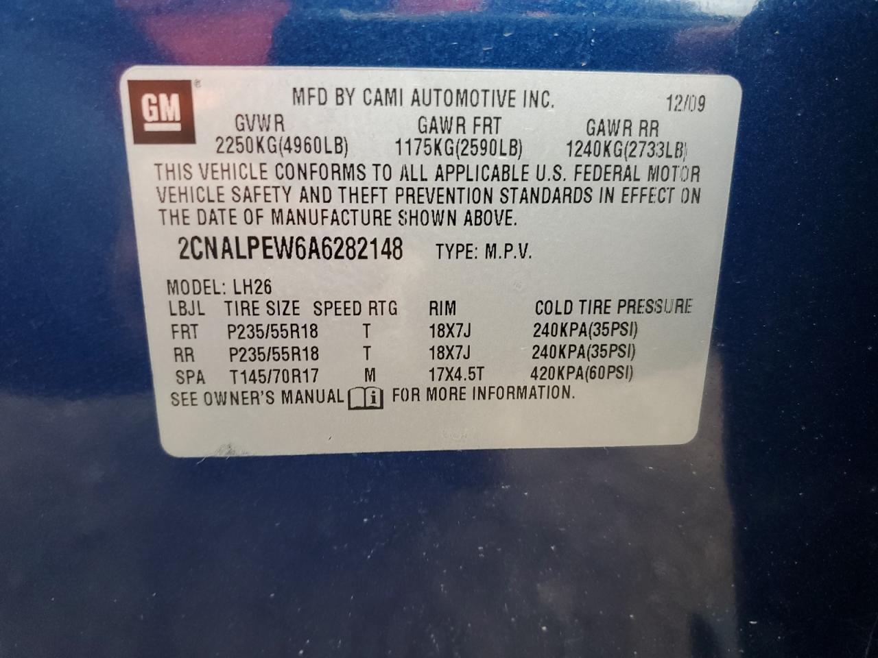 2010 CHEVROLET EQUINOX