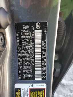 2012 TOYOTA CAMRY
