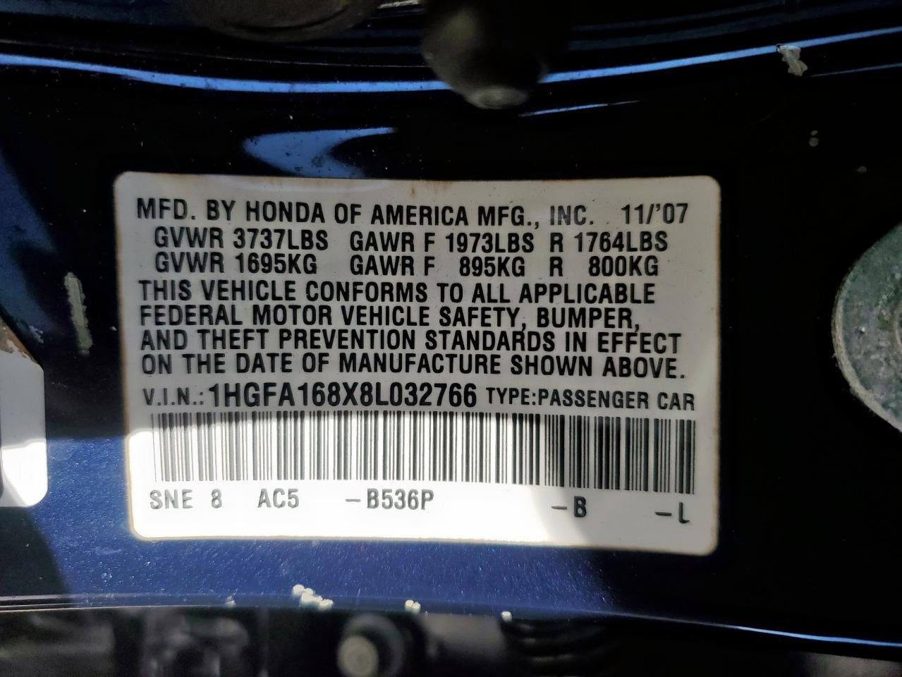 2008 HONDA CIVIC