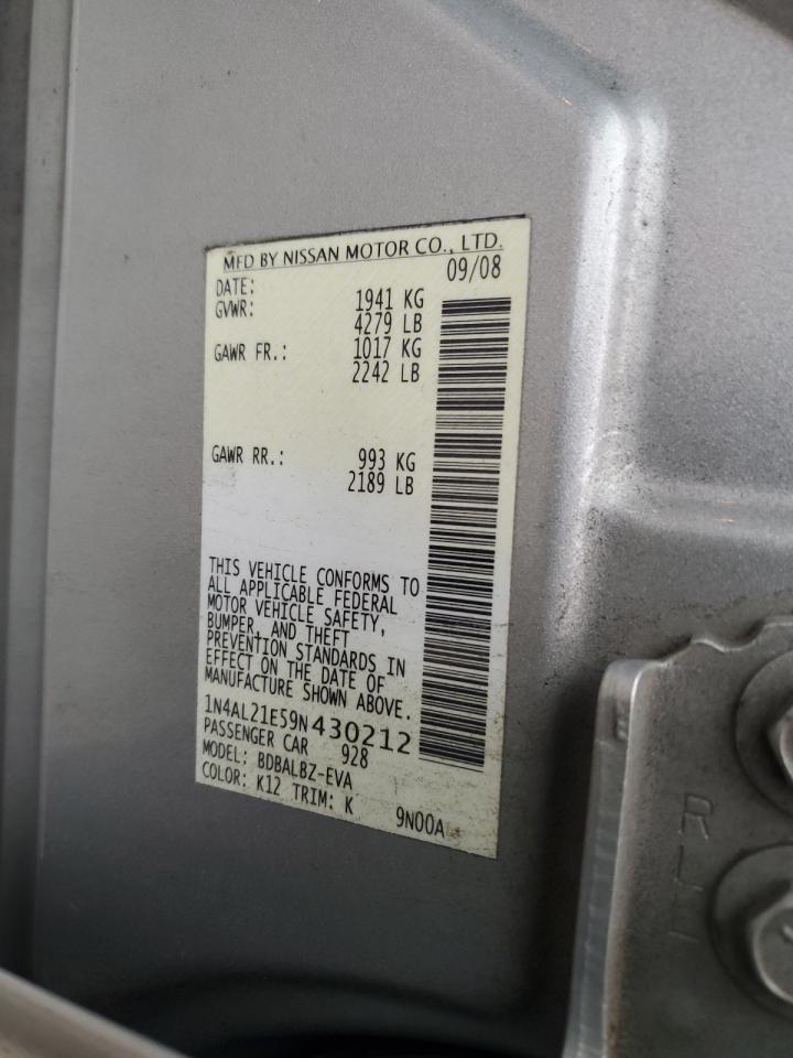 2009 NISSAN ALTIMA