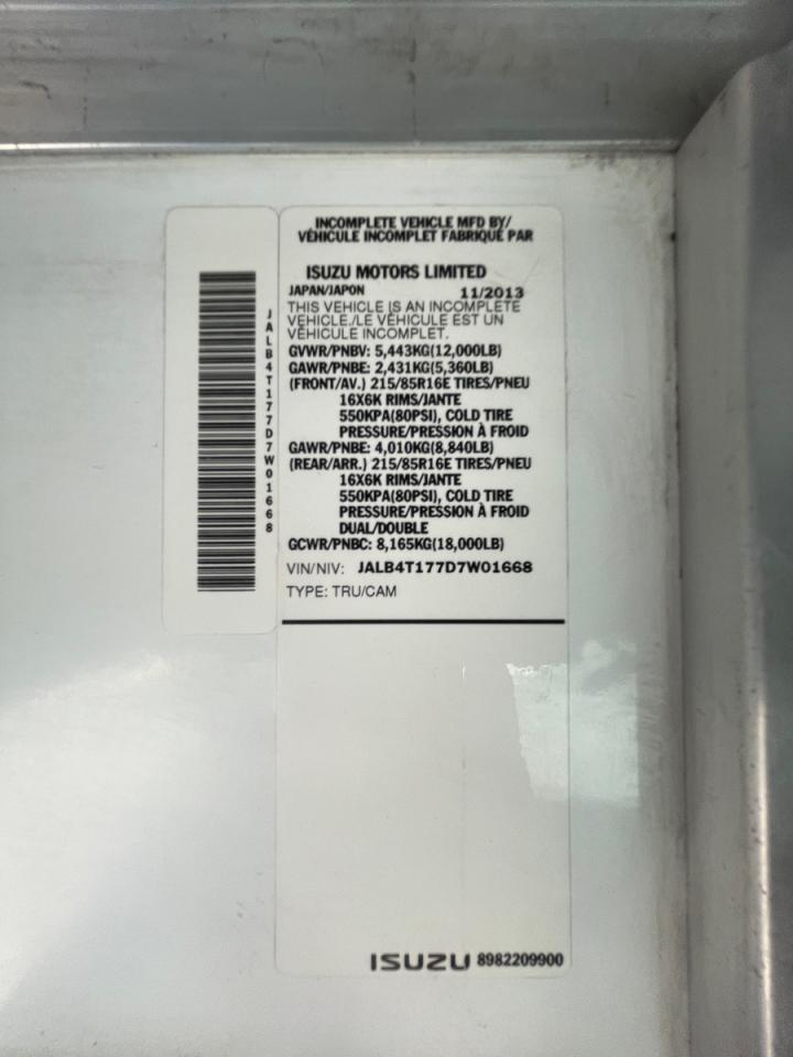 2013 ISUZU NPR