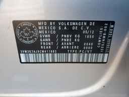 2012 VOLKSWAGEN JETTA