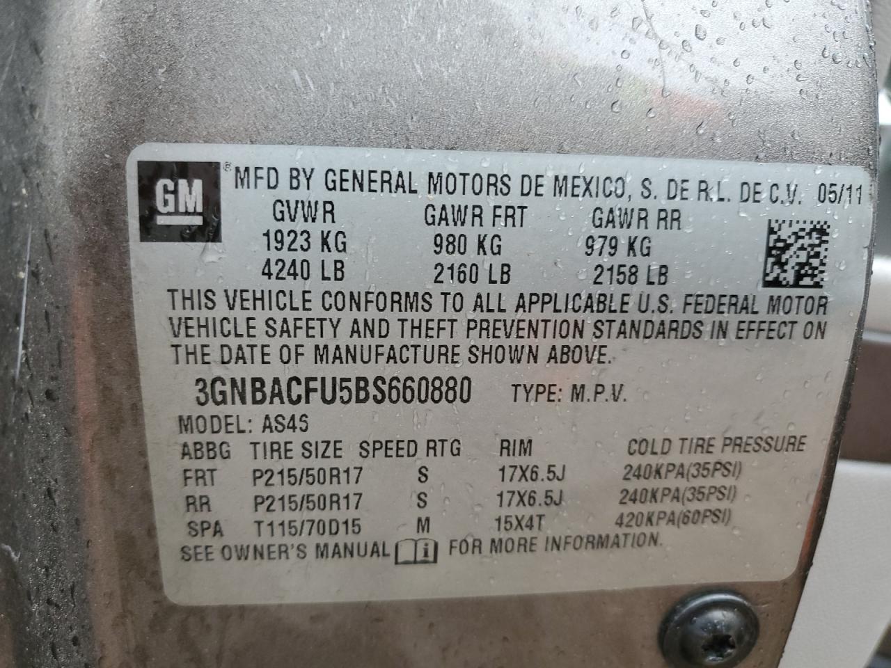2011 CHEVROLET HHR
