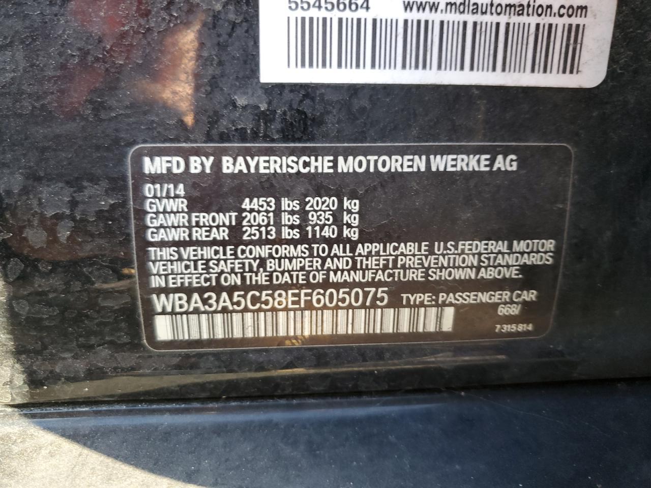 2014 BMW 3 SERIES