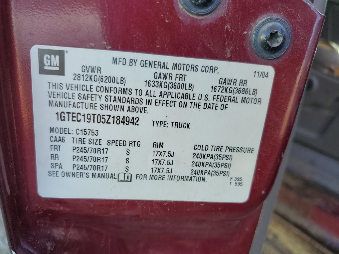 2005 GMC Sierra